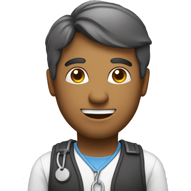 a man who is working on IT development or software development at hospita emoji