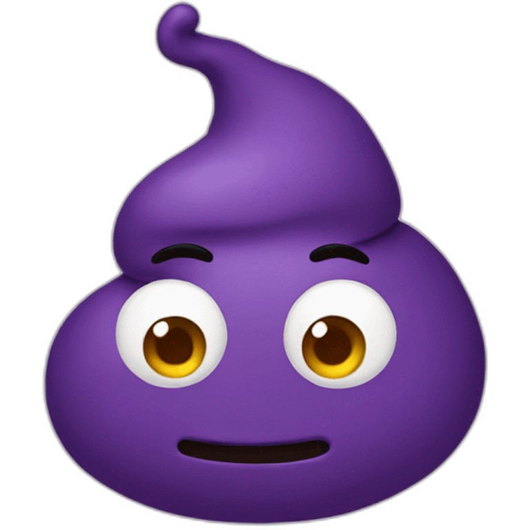 purple-poop emoji