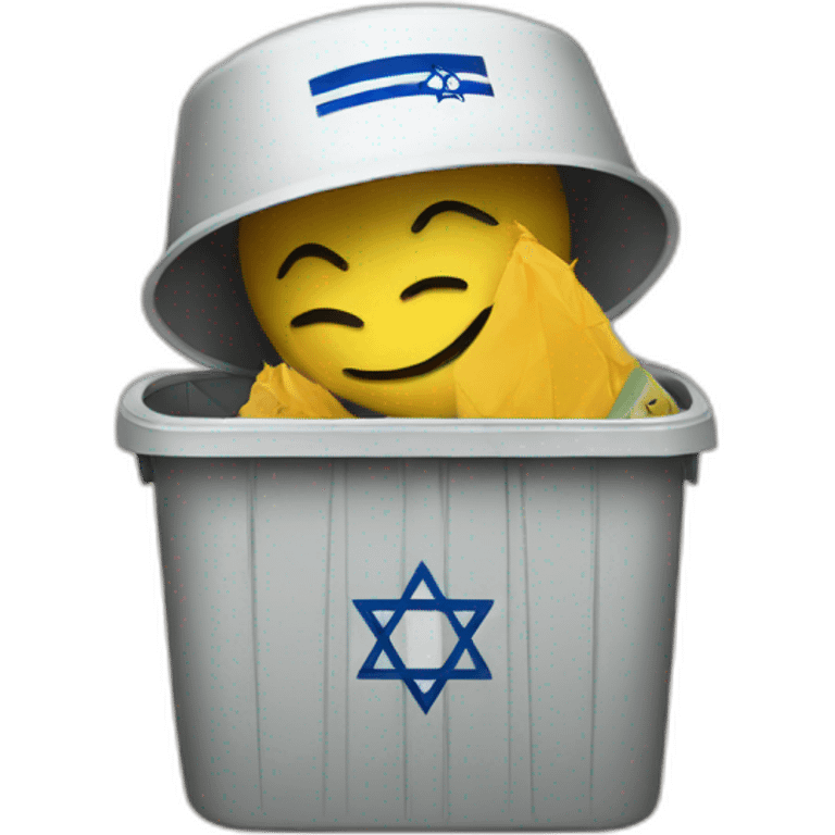 Israel in trash emoji