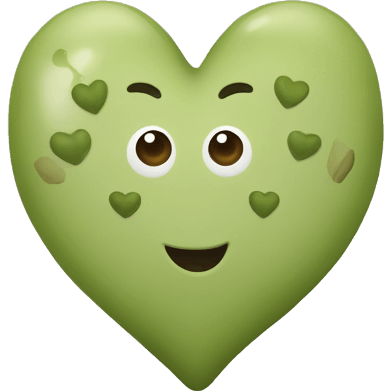 Olive heart emoji