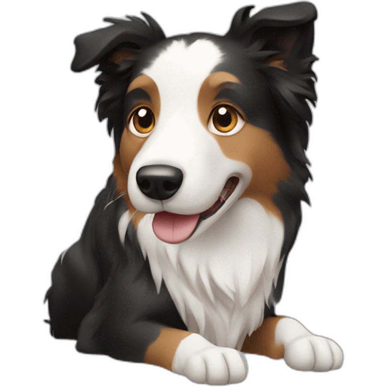 dog border collie emoji