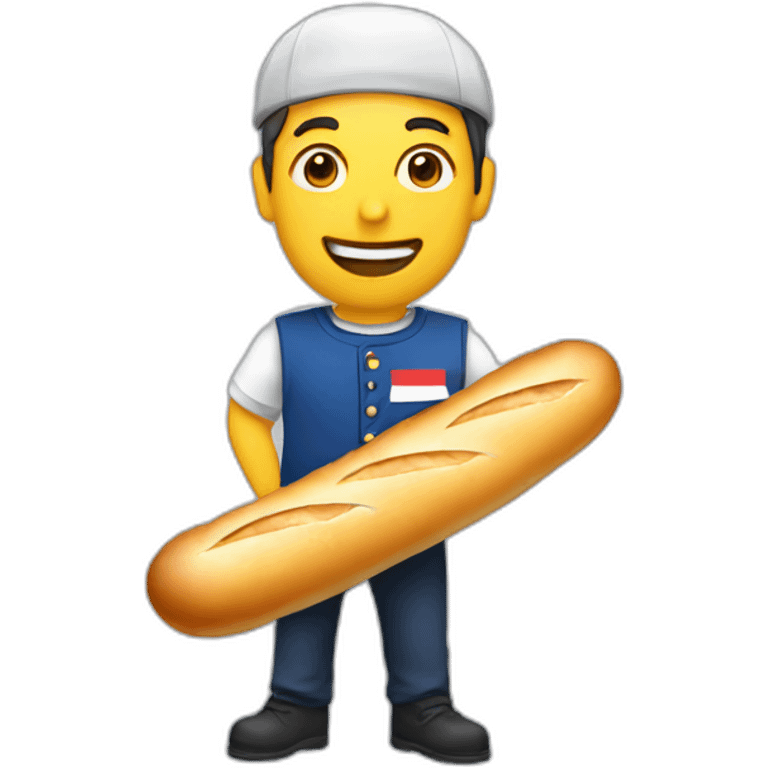 A French people with "Baguette" emoji