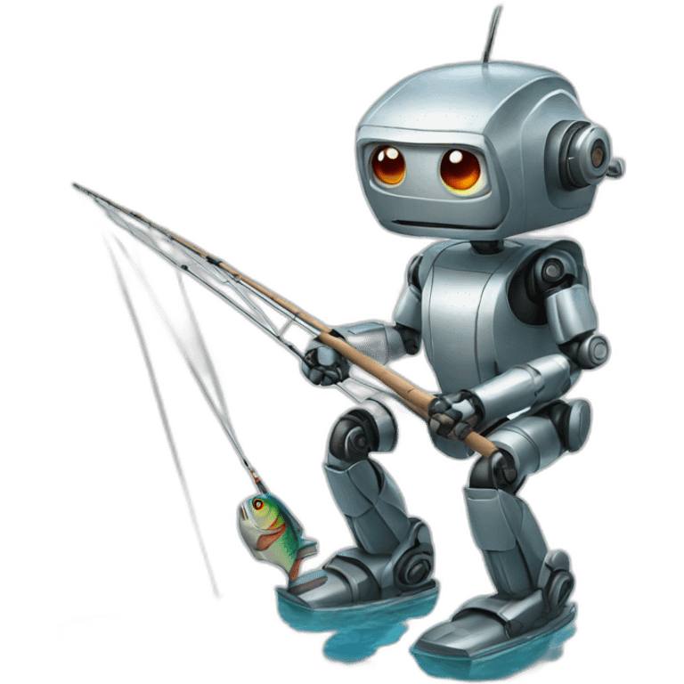 robot fishing emoji