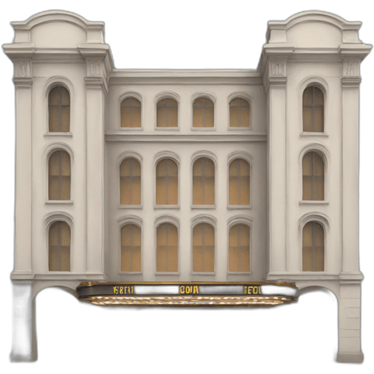 elegant cinema building emoji