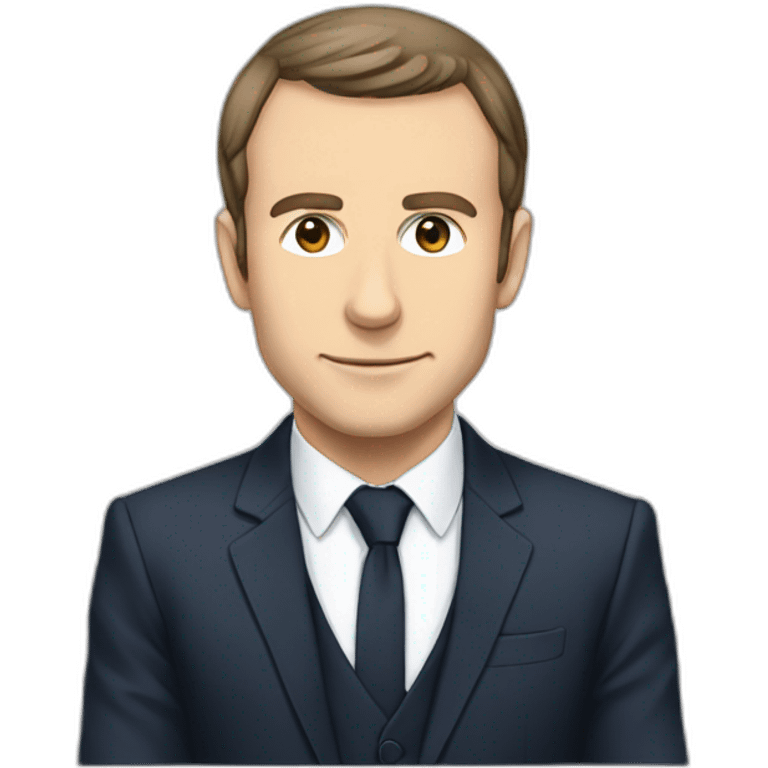 Macron en manga emoji