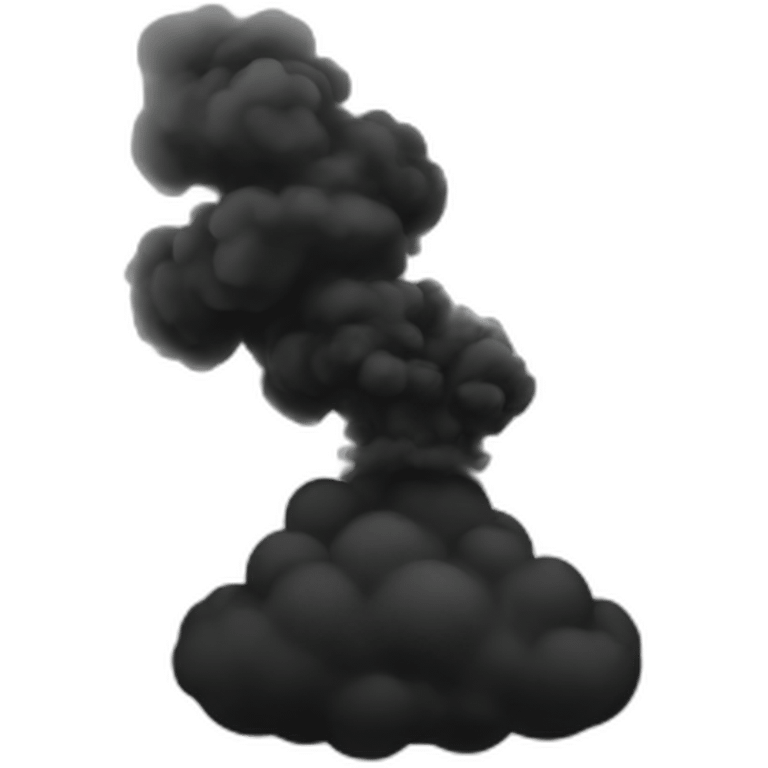 black smoke emoji