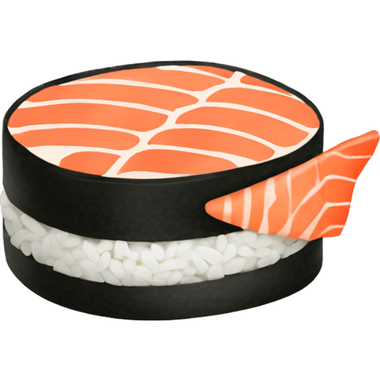 Sushi with salmon  emoji