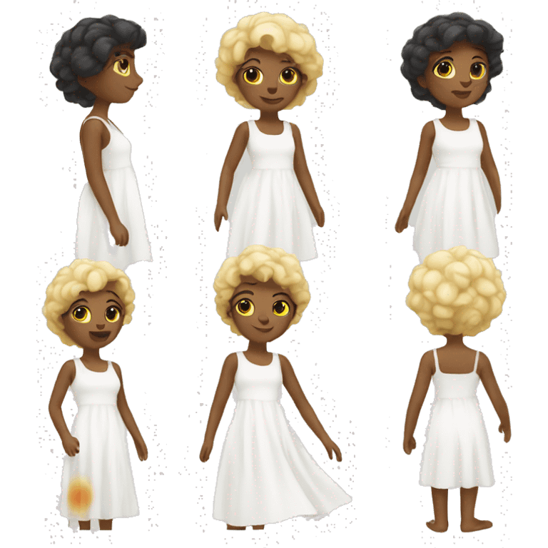 white sun dress emoji