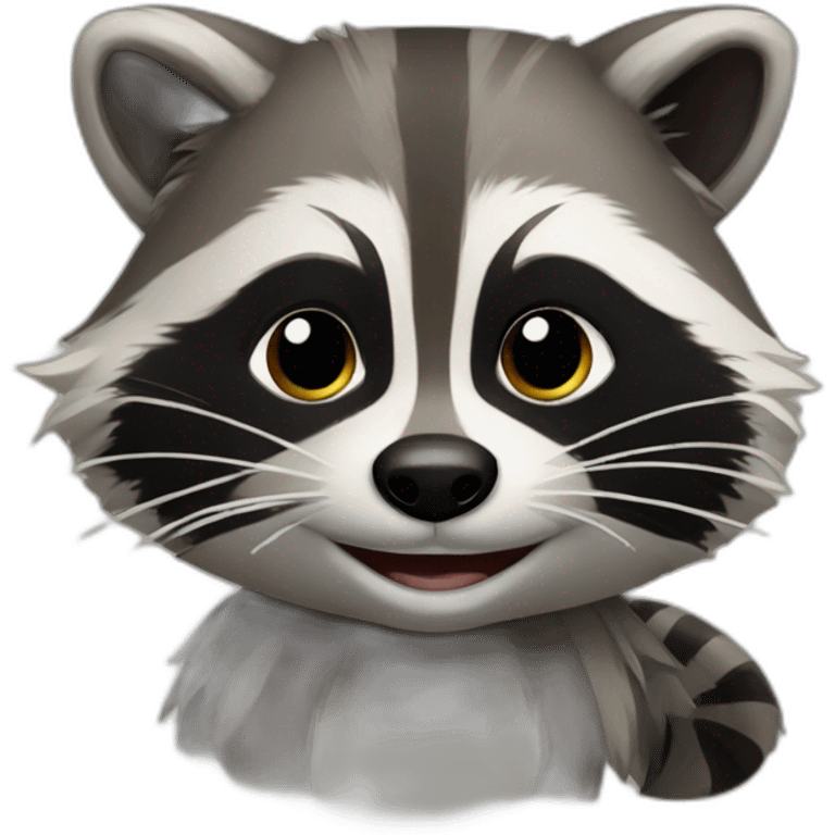 Raccoon in italy emoji