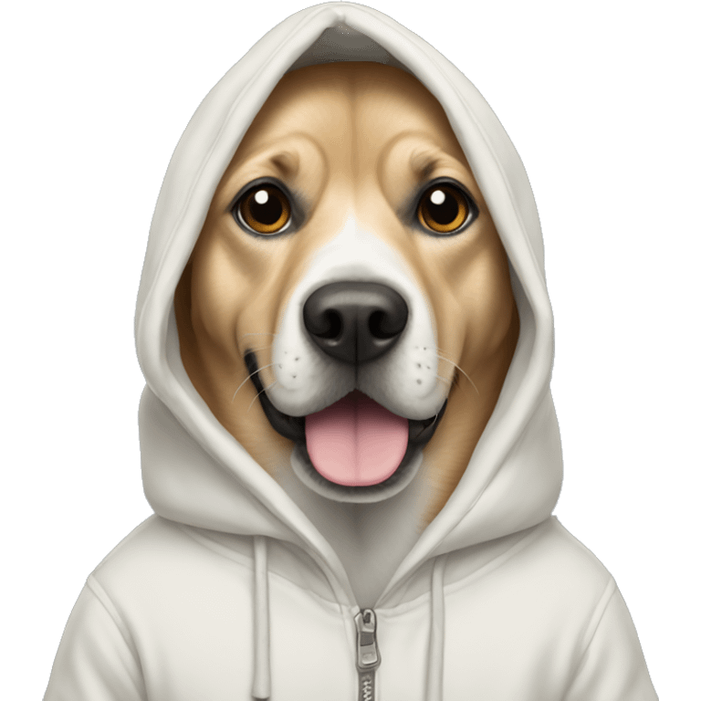 Dog in hoodie emoji