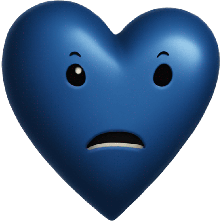 Dark blue heart  emoji