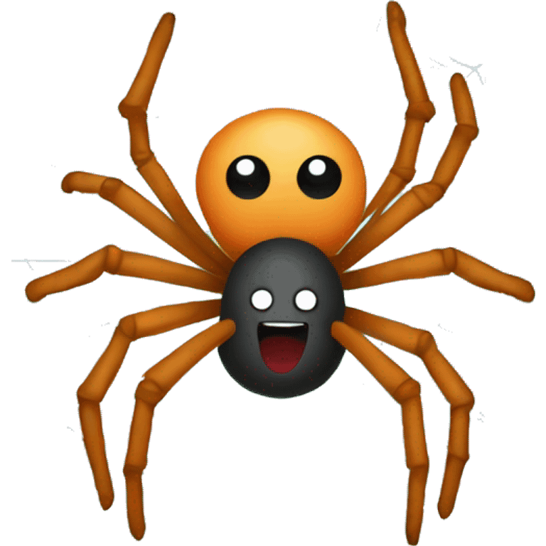 Spider with webs emoji