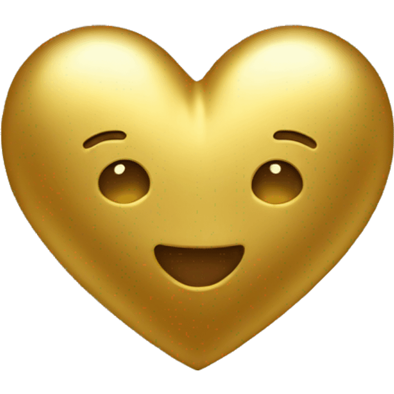 Golden heart emoji