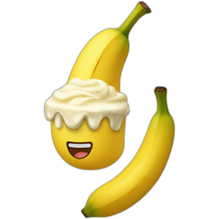 Glace à la banane emoji