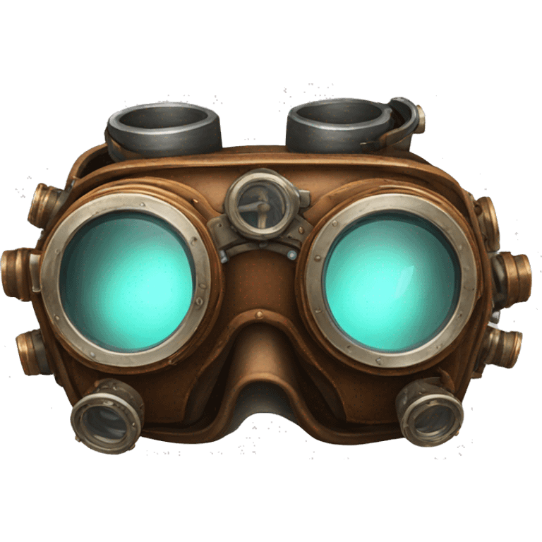 A pair of steampunk goggles emoji