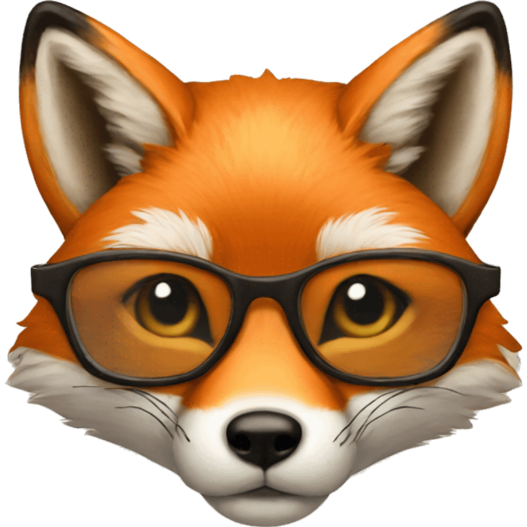 fox con lentes emoji