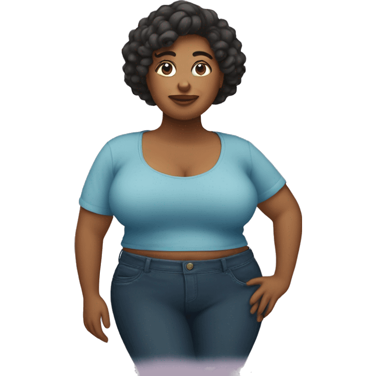 Mujer gorda emoji