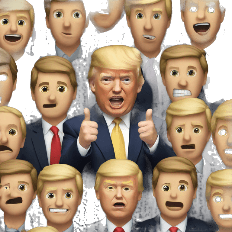 Donald Trump winning  emoji