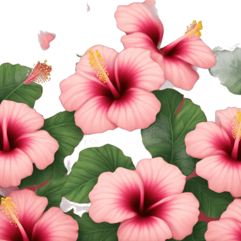 hibiscus flower big bouqet emoji