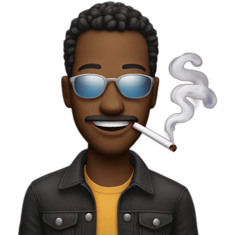 cool emoji that smokes emoji