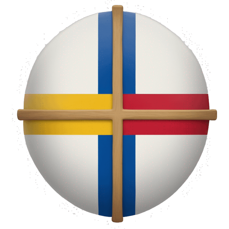 Flag with a Finland cross, Slovakian cross, romanian colors and Israel star emoji