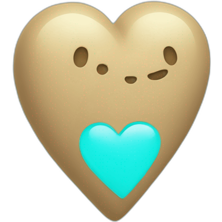 Cyan heart emoji