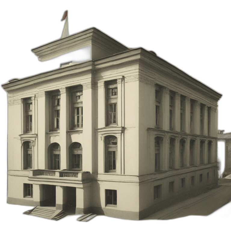 Town Hall by Noi Trotsky Leningrad constructivism emoji