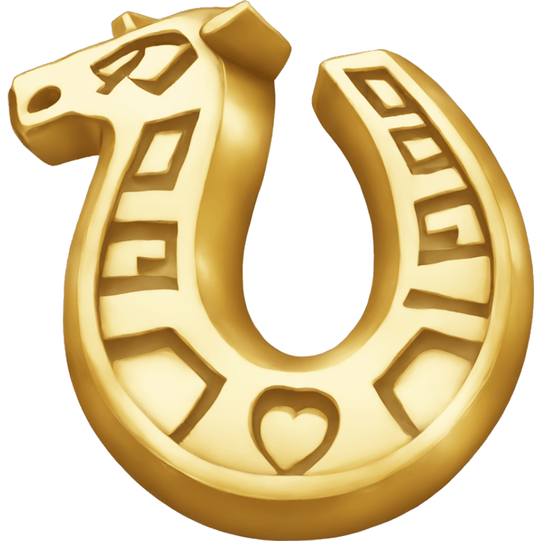 lucky horseshoe gold emoji