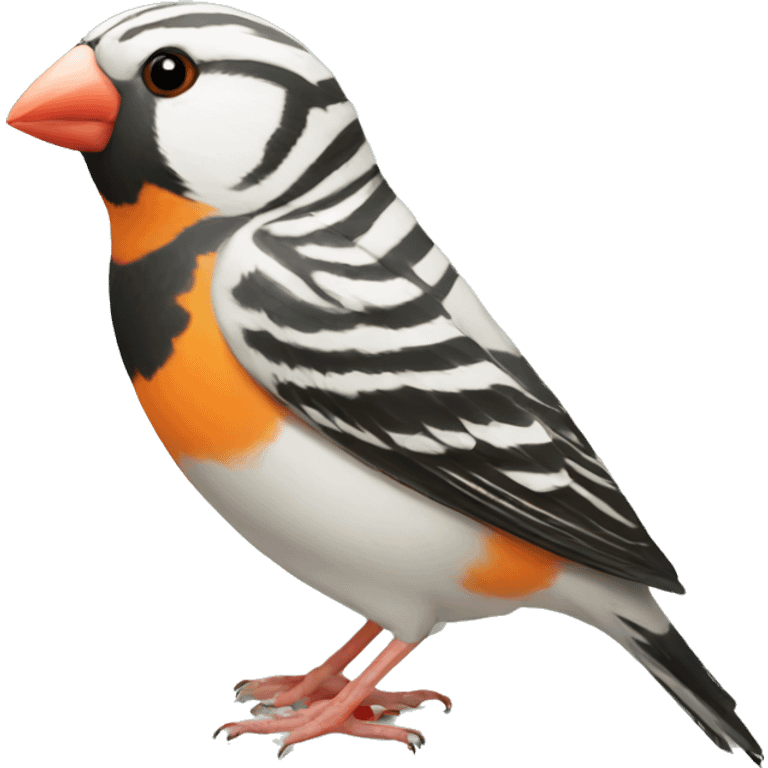 Zebra finch emoji