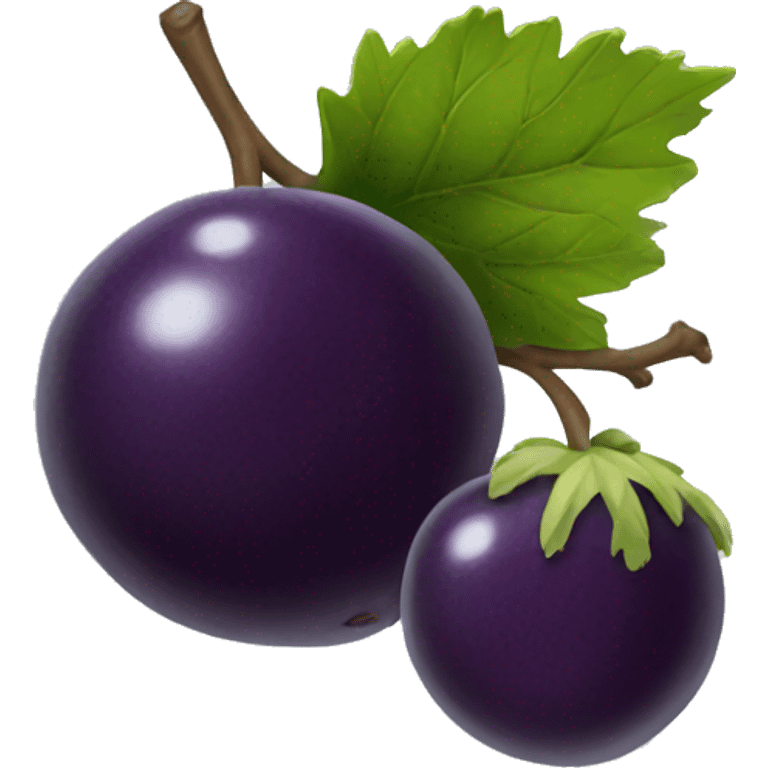 black current fruit emoji