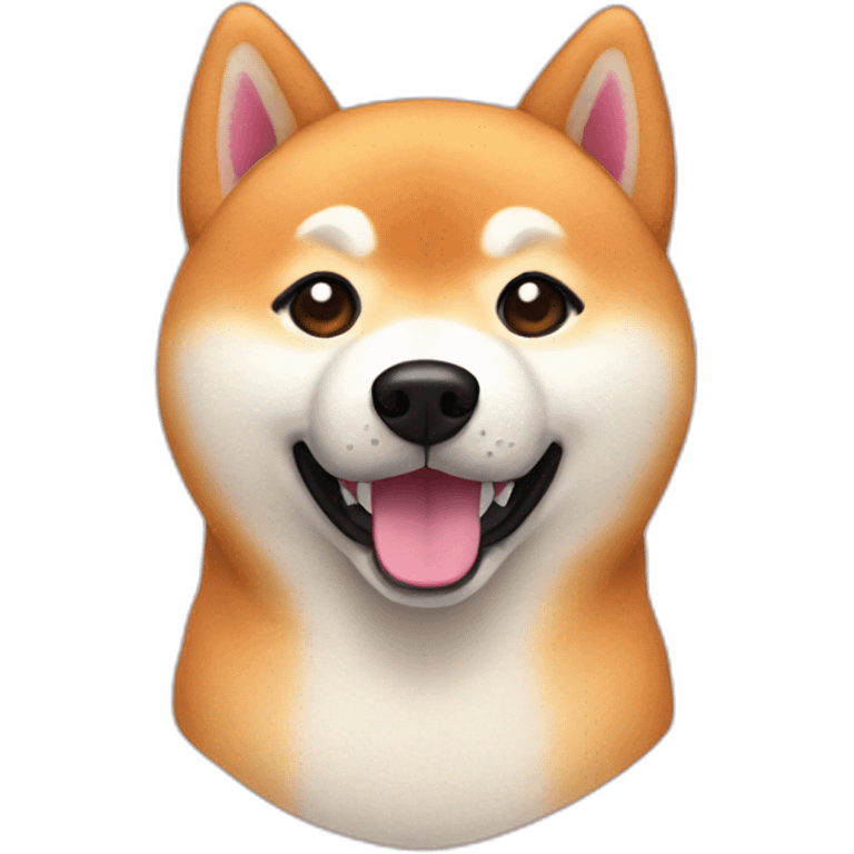 Pink fur Shiba inu emoji