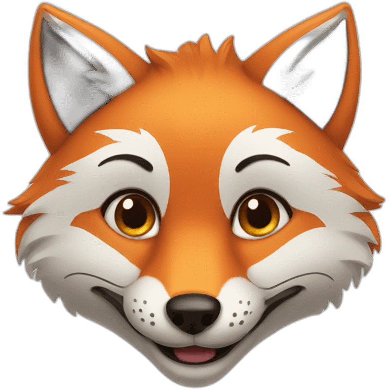 fox smile emoji