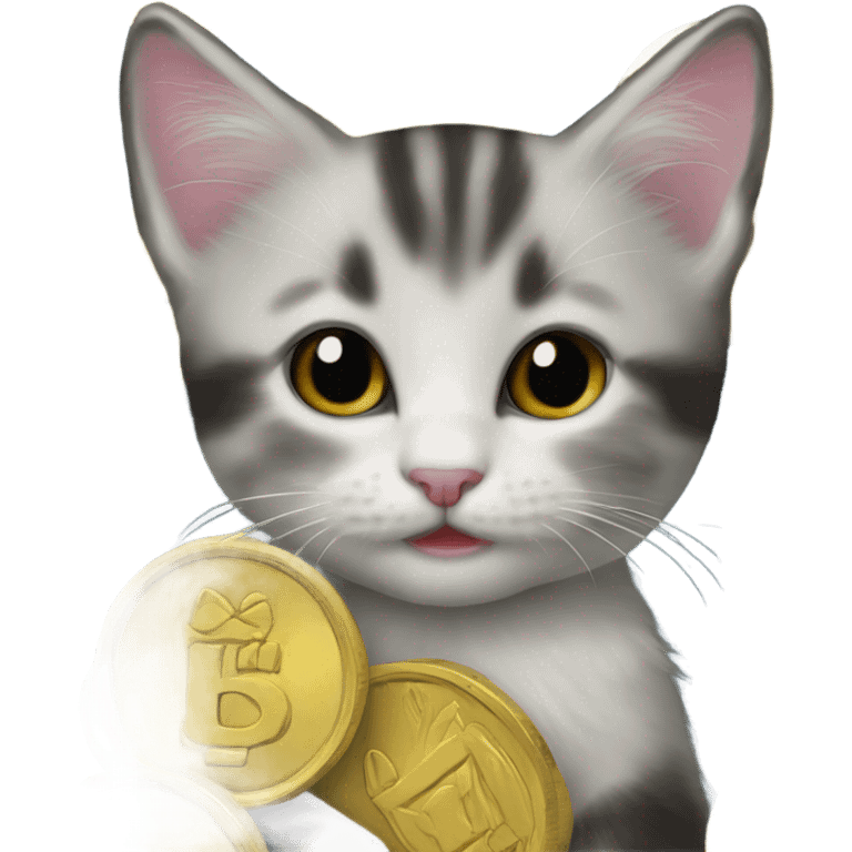 Maine coin kitten  emoji