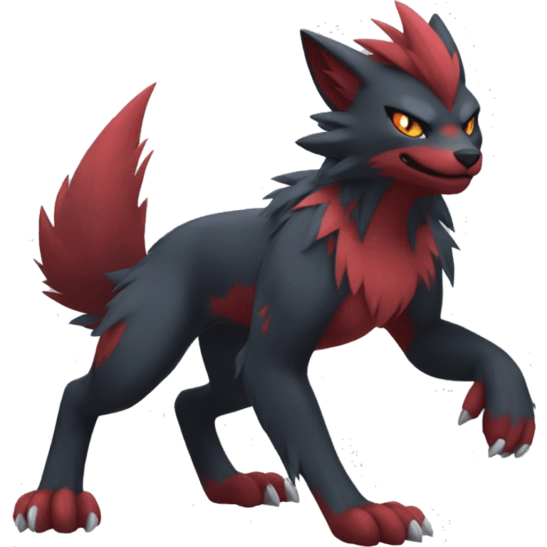 Litten-Zoroark full body emoji