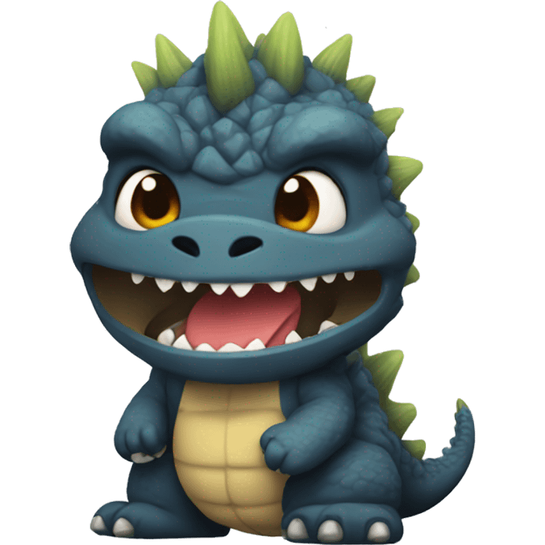 Godzilla tiny cute emoji