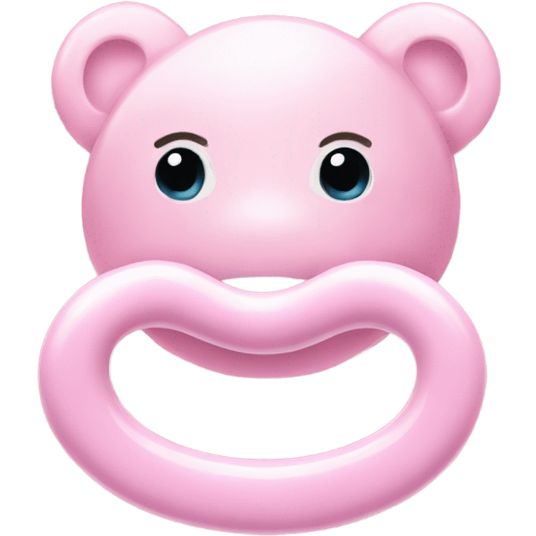 pastel pink pacifier emoji