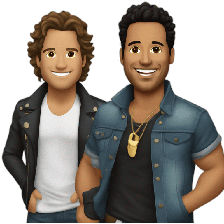 Carlos vives and romeo santos emoji