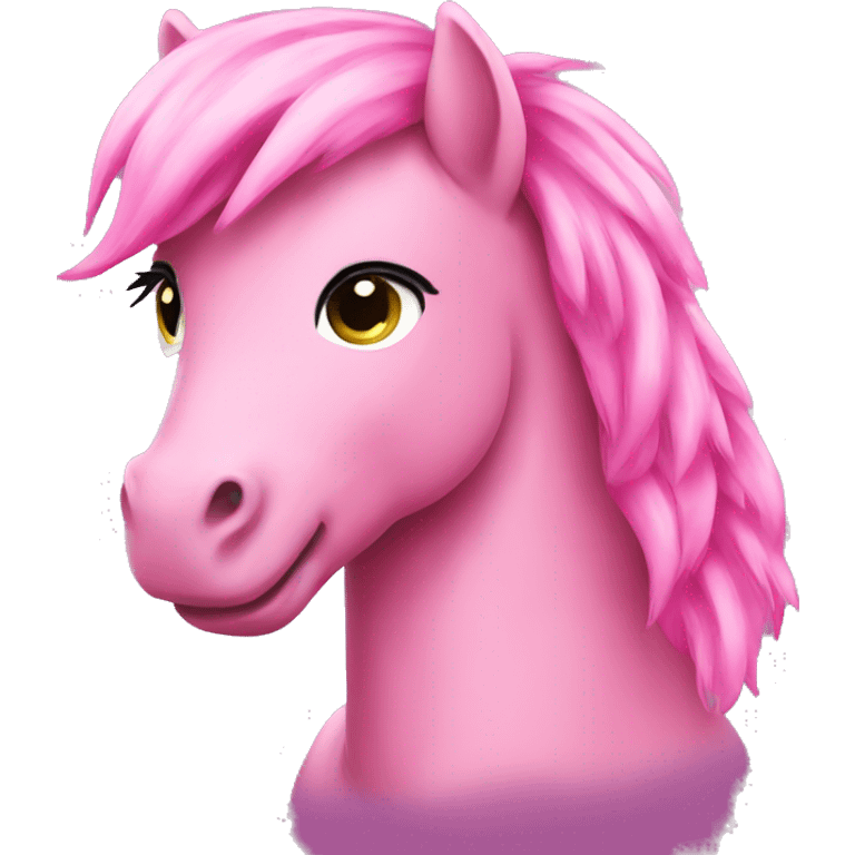 Pink pony  emoji