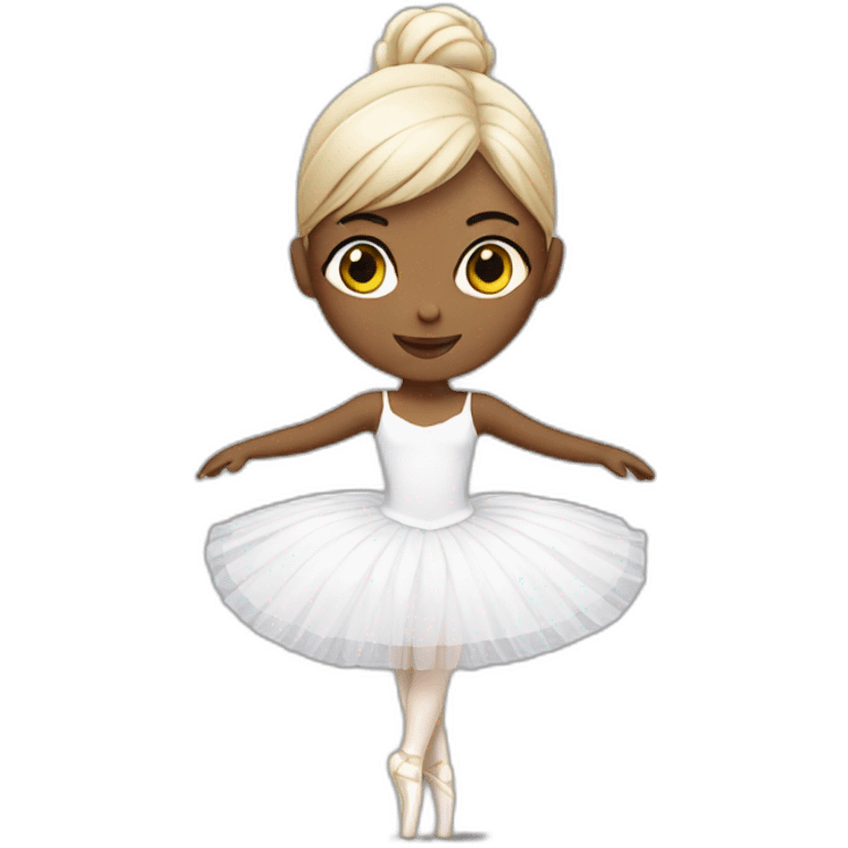 White ballerina emoji