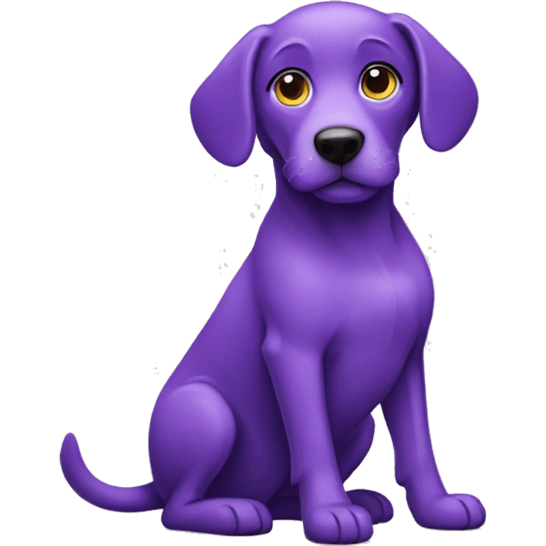 Purple dog  emoji