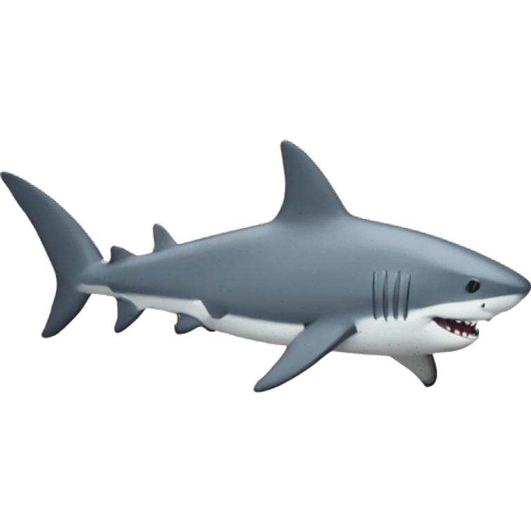 A shark on land emoji