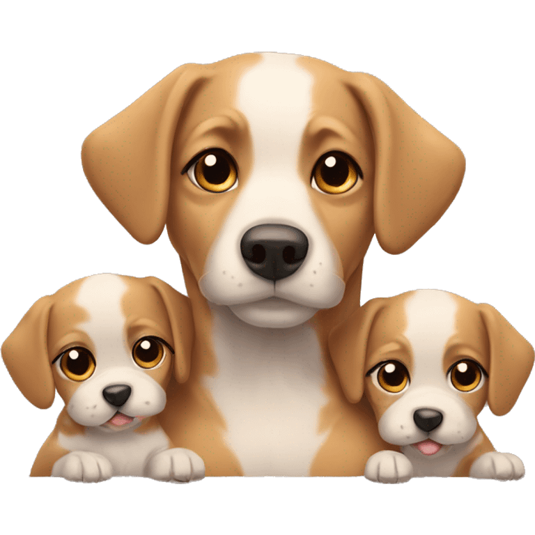 dog with puppies emoji