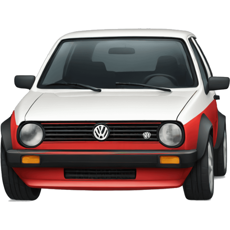 Animated drift volkswagen golf emoji