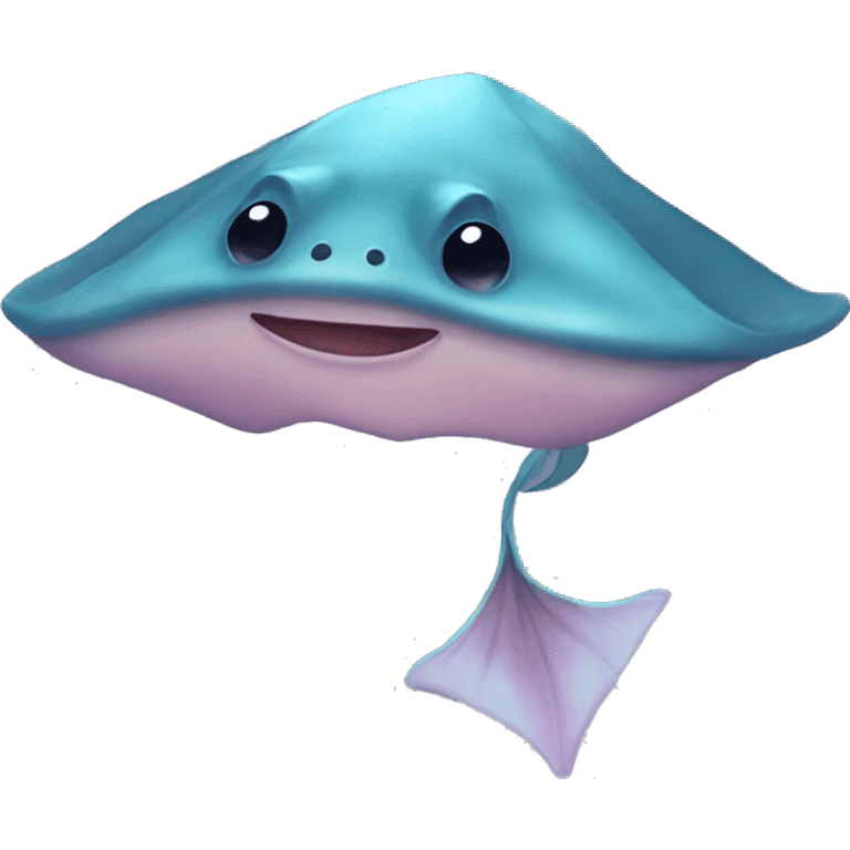 Cute aesthetic stingray emoji