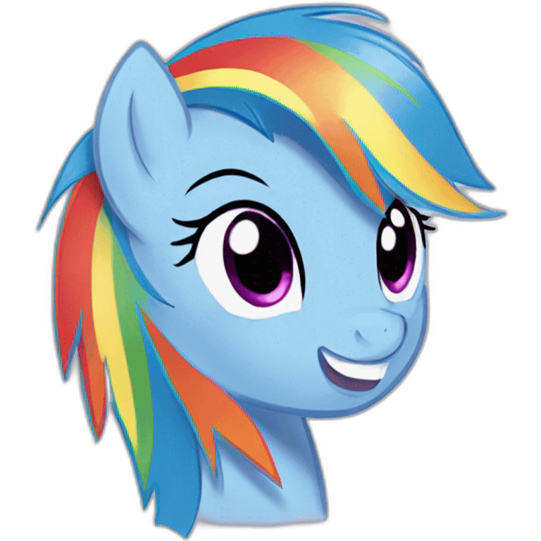 My little pony rainbow dash emoji