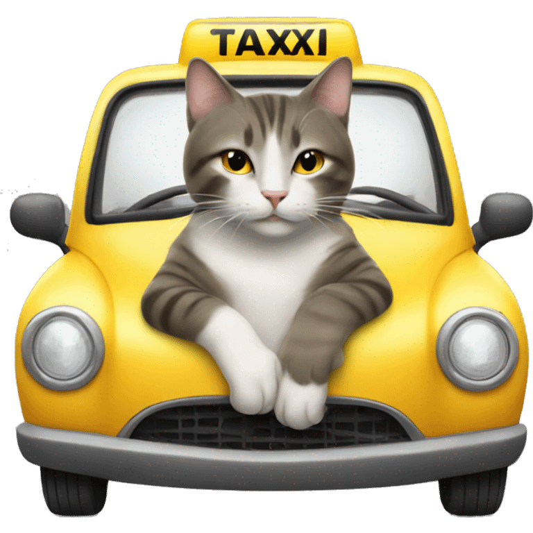 cat in taxi  emoji