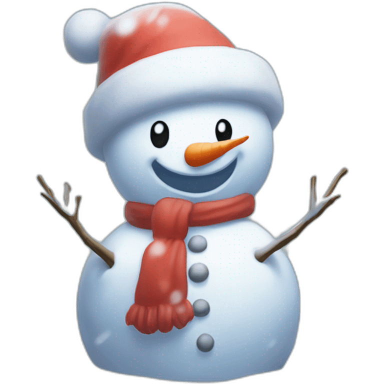 Snowman Statue Epic Mystery Legendary NewYear PokemonTheme Pokeball Snowfall Snowballs emoji