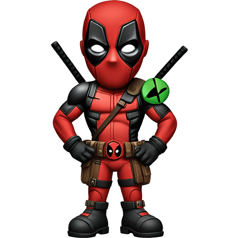 Deadpool holding xbox controller emoji