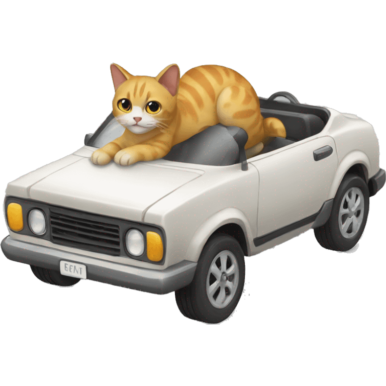 Gato carro emoji