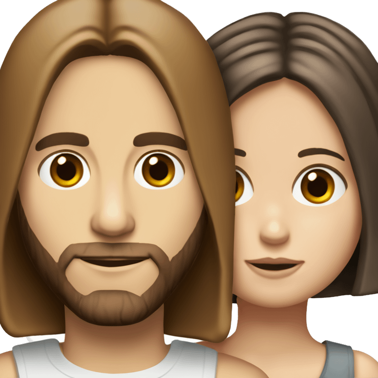 Jared Leto in a relationship with a short, brown-haired girl with big brown eyes and a bob haircut emoji